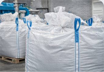 FIBC bulk bags for chemical compounds and fine powder handling.