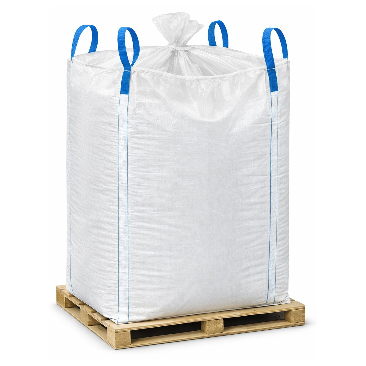 Spout top flat bottom FIBC bulk bag for controlled loading and simple discharge.